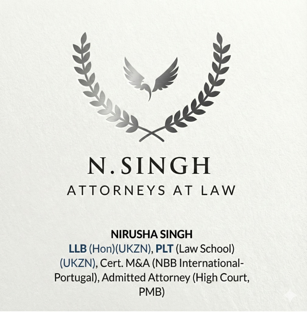 N. Singh Attorneys at Law — Nirusha Singh, Admitted Attorney